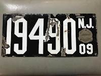 New Jersey License Plate # 19490