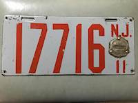 New Jersey License Plate # 17716