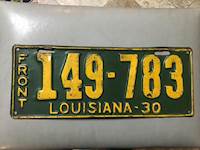 Louisiana License Plates # 149-783