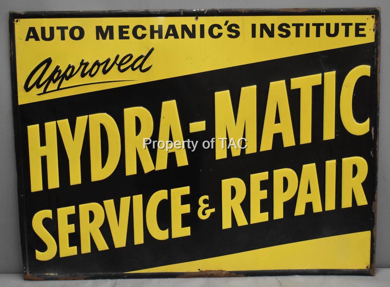 (Cadilac / Oldsmobile) Hydra-Matic Service & Repairs Metal Sign