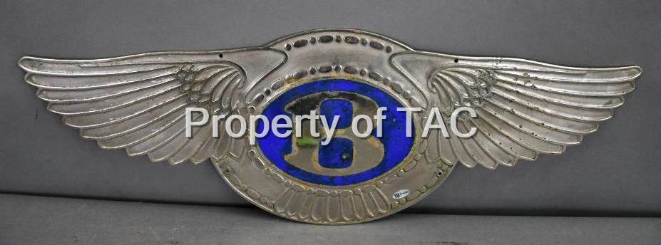 (Bentley) Chrome Wings w/Cloisonne Center Sign