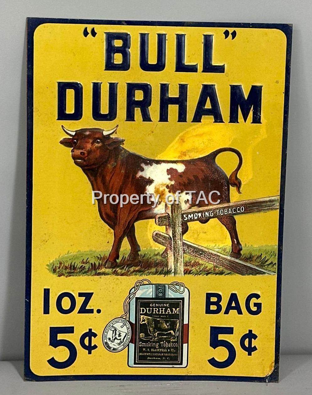 "Bull" Durham w/Logo Metal ker Sign