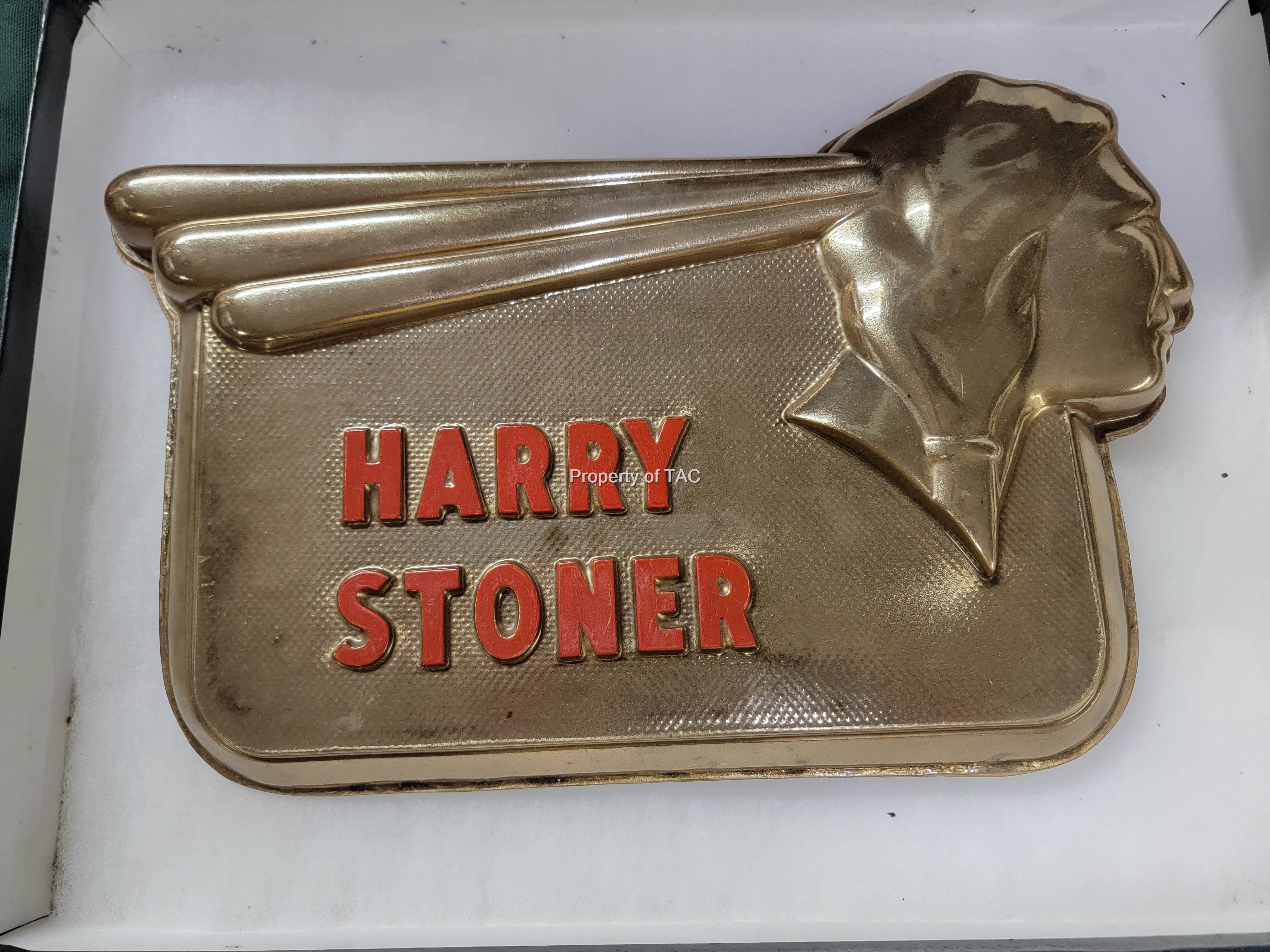 "Harry Stoner" Pontiac Molded Plastic Sign