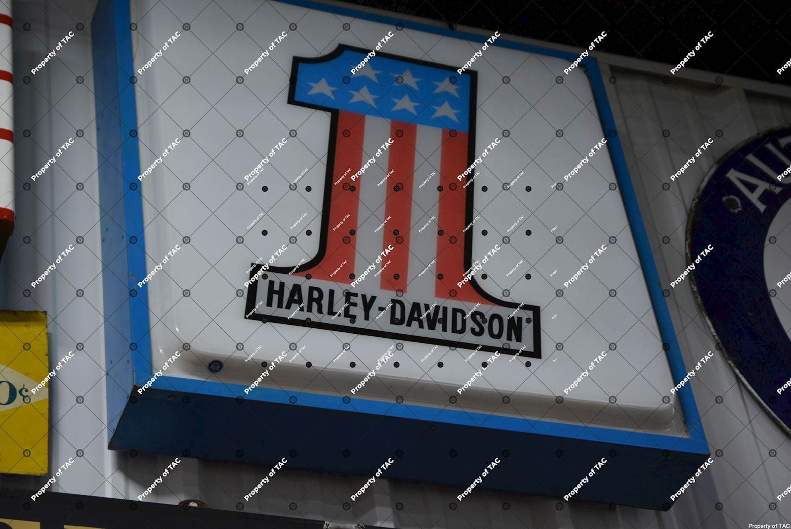 Harley Davidson #1 sign