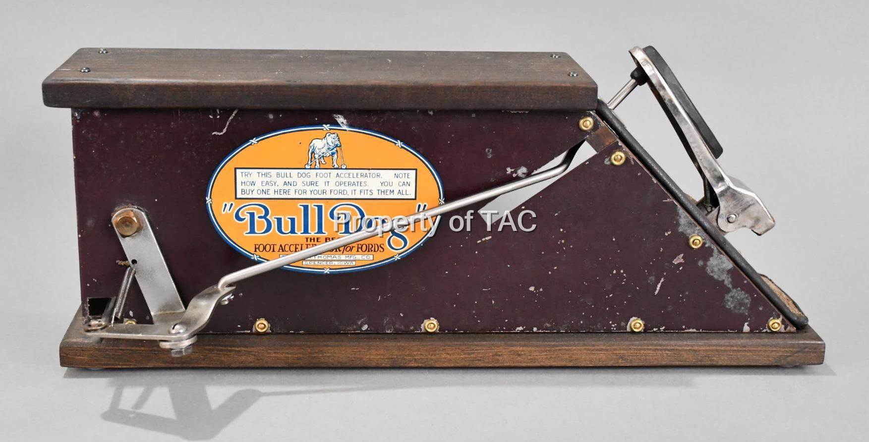 "Bulldog" The Best Foot Accelerator for Fords" Counter-Top Metal Display