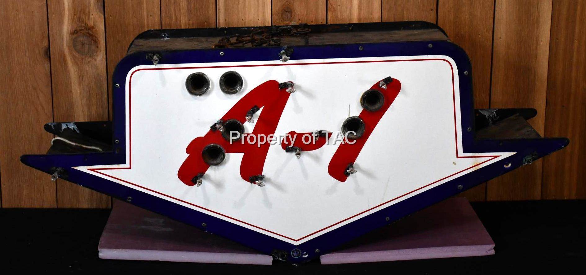 "Cute" (Ford) A-1 (Used Cars) Porcelain Neon Signs