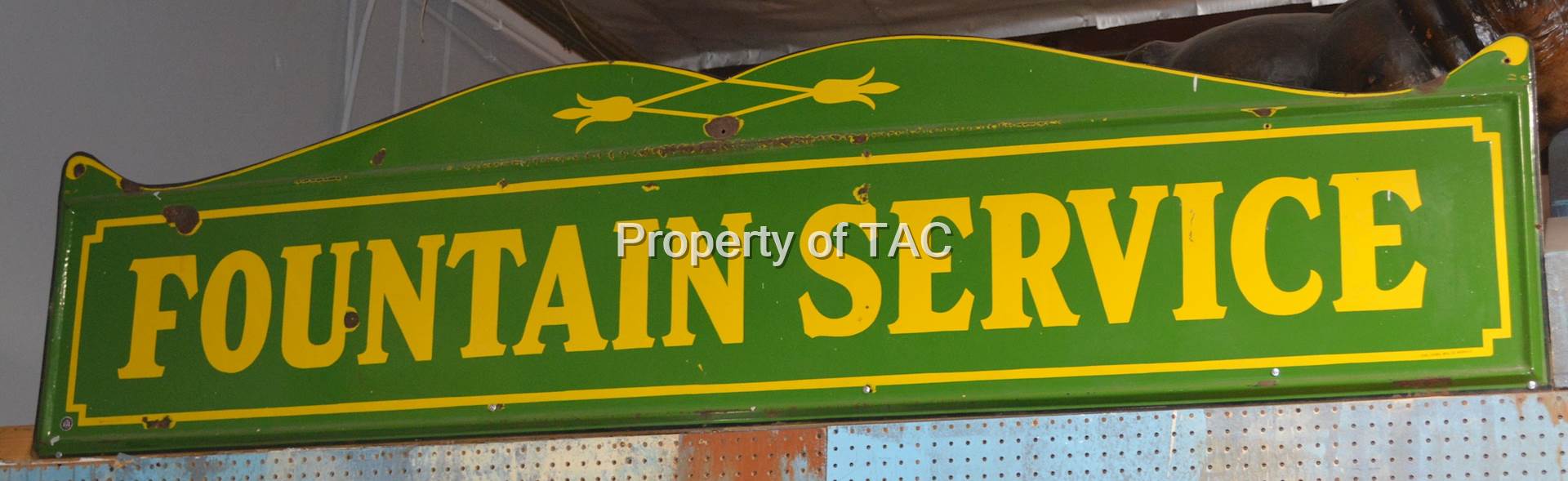 (Coca-Cola) Fountain Service Porcelain Sign