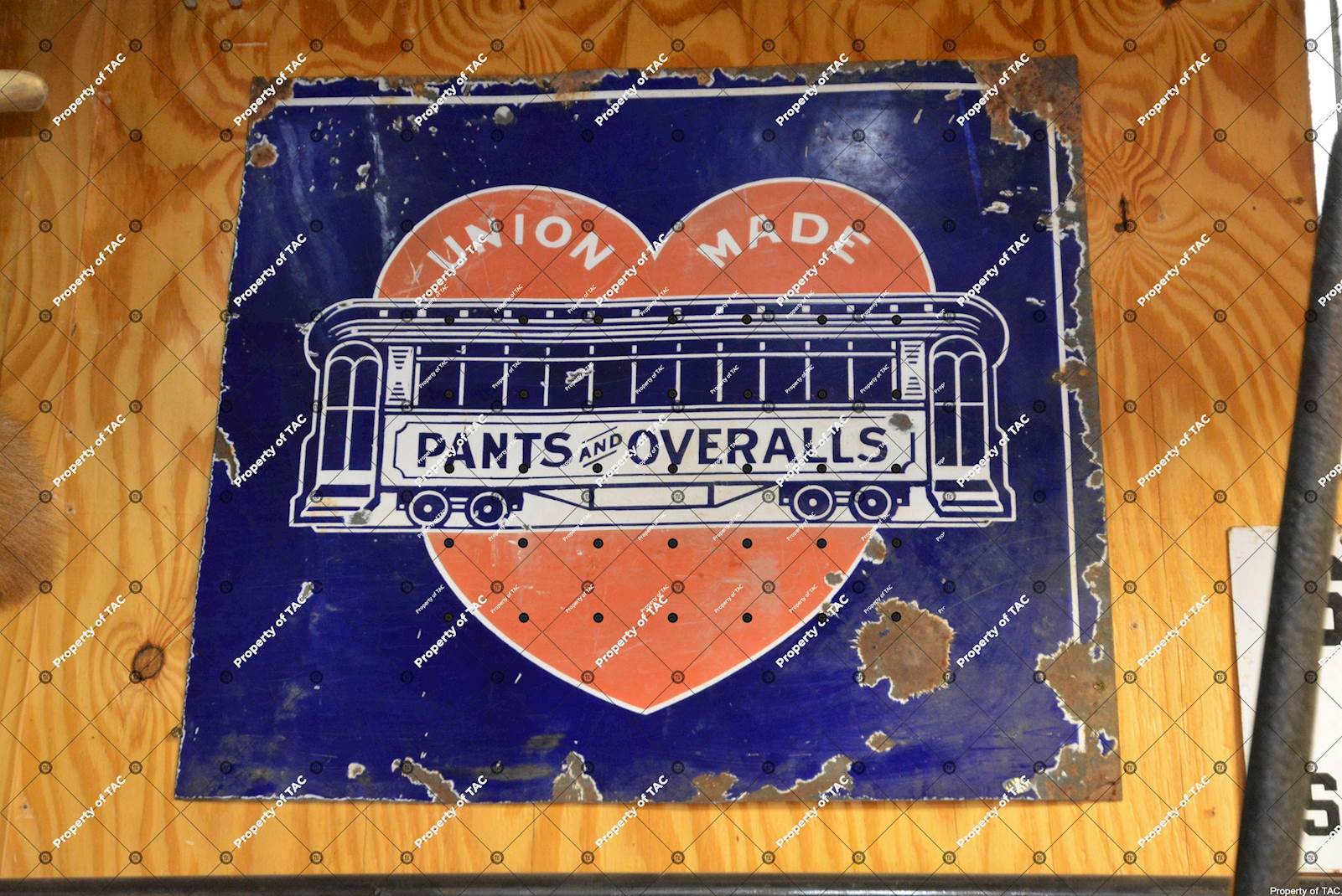 (Carhart) Union Made Pants & Overalls w/logo sign