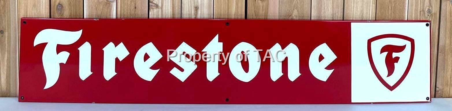 "MINT" Firestone (tires) w/Logo Porcelain Sign