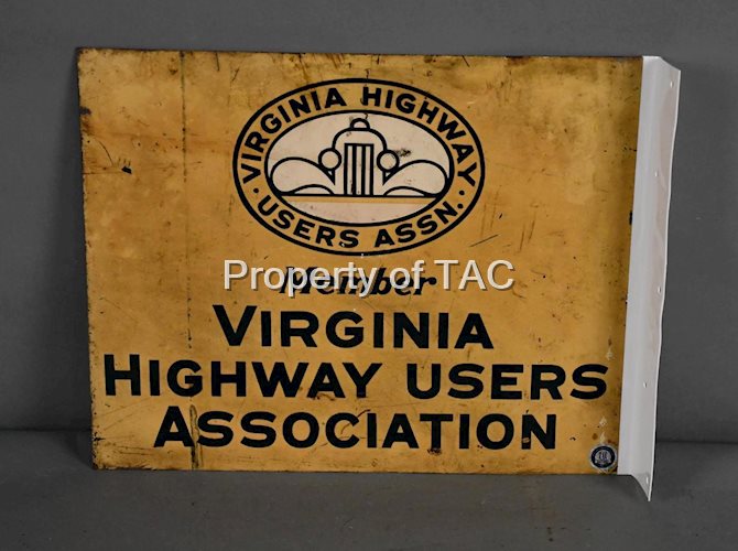 Member Virginia Highway Users Association Metal Flange Sign