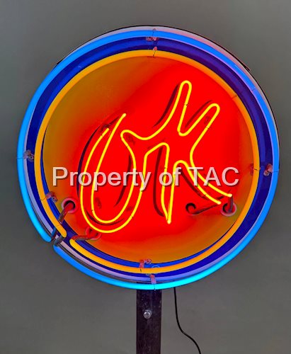(Chevrolet) Used Cars Porcelain Neon Sign