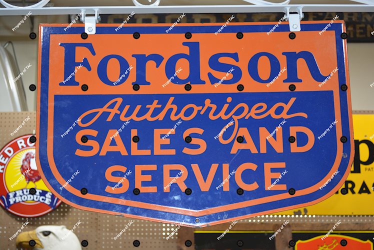 Fordson Authorized Sales and Service Porcelain Sign