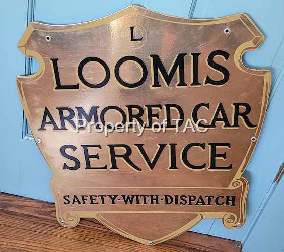 Loomis Armored Car Service Porcelain Sign
