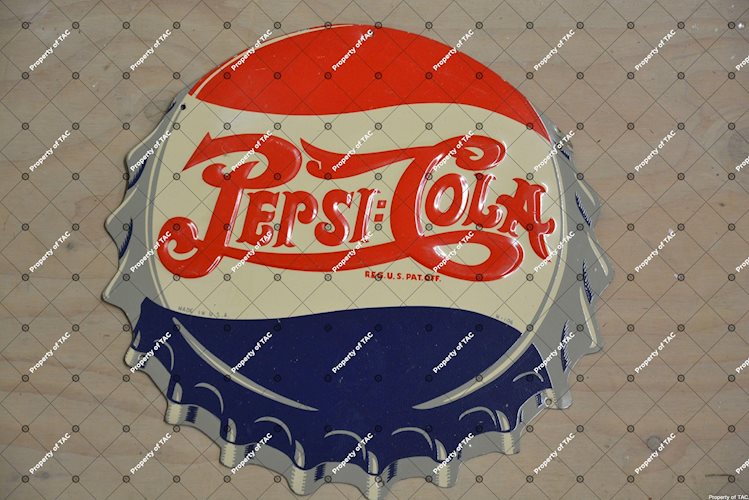 Pepsi:Cola bottle cap sign
