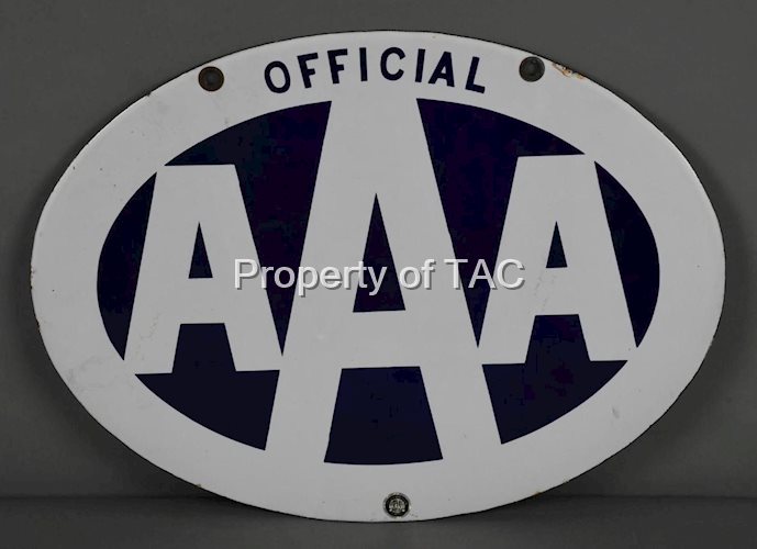 Official AAA Porcelain Sign