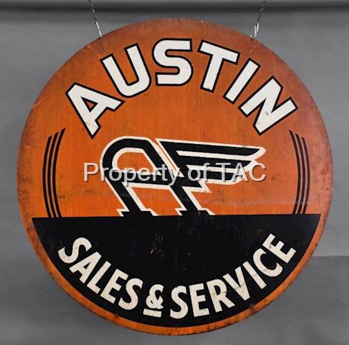 Austin AF Logo Sales & Service Metal Sign