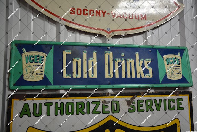 Icee Cold Drinks w/logo sign