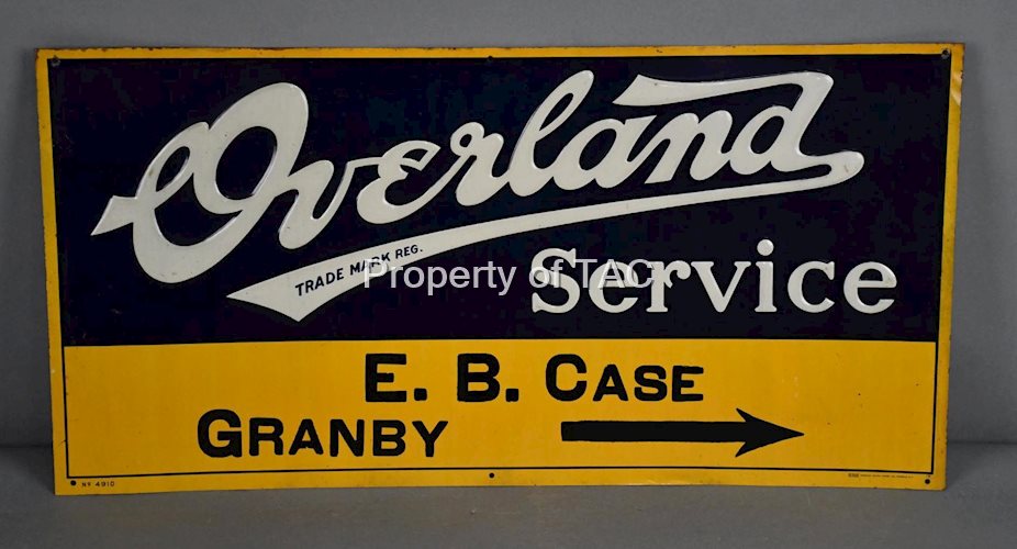 Overland Service Metal Tacker Sign