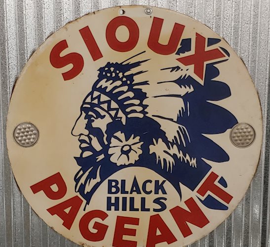Sioux Black Hills Pageant Metal Sign