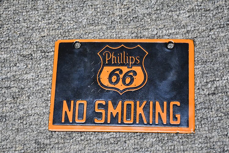 Phillips 66 (orange & black) w/logo porcelain sign
