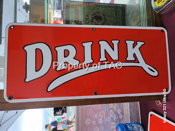 (Dr. Pepper) Drink Porcelain Sign