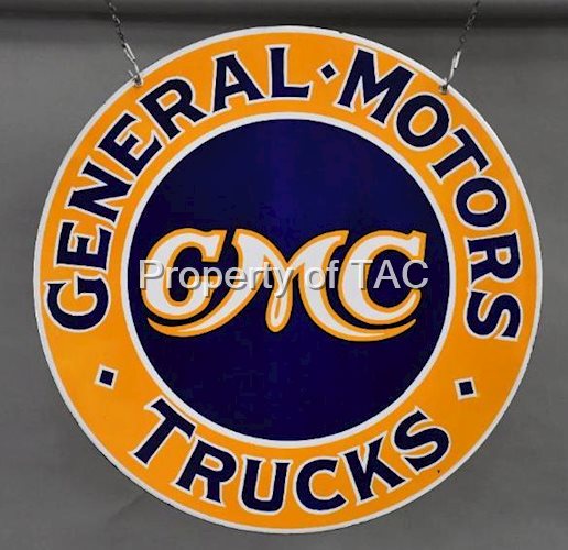 General Motor GMC Trucks Porcelain Sign