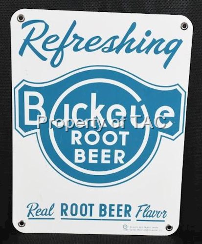 Refreshing Buckeye Root Beer Metal Sign