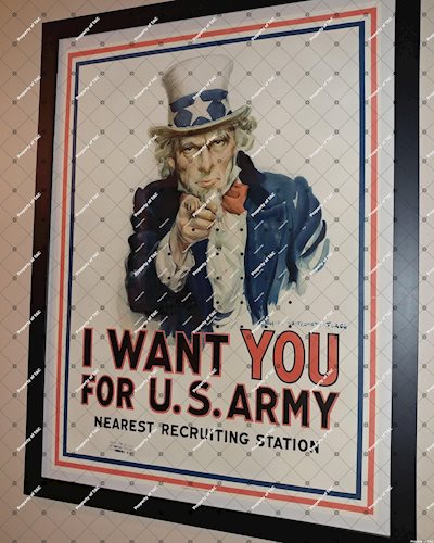 Original (Uncle Sam) I want you for U.S. Army" poster by M. Flagg"