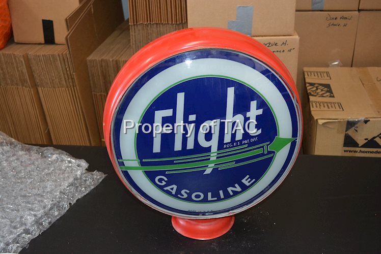 Flight Gasoline w/Green Arrow 15" Single Globe Lens
