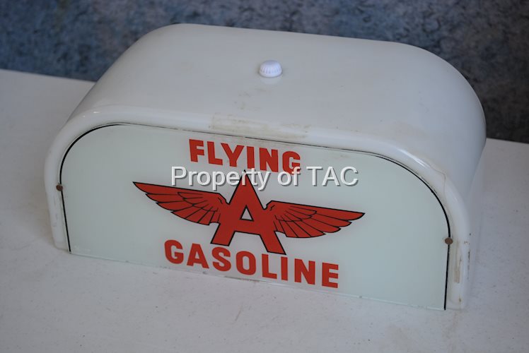 Flying A w/logo Gasoline Shoe Box Globe Single Lens