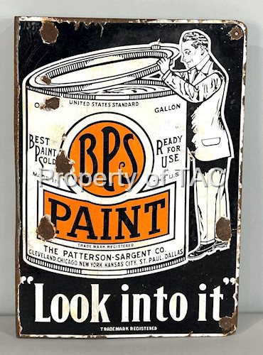 BPS Paint Porcelain Flange W/ Paint Can Graphic
