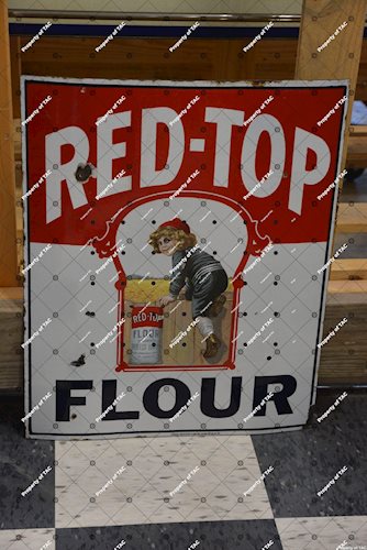 Red-Top Flour w/logo sign