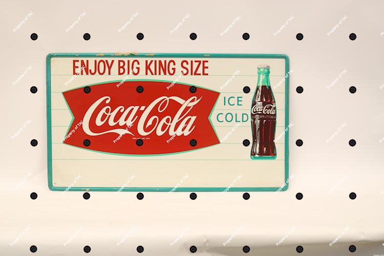 Enjoy King Size Coca-Cola w/bottle logo sign