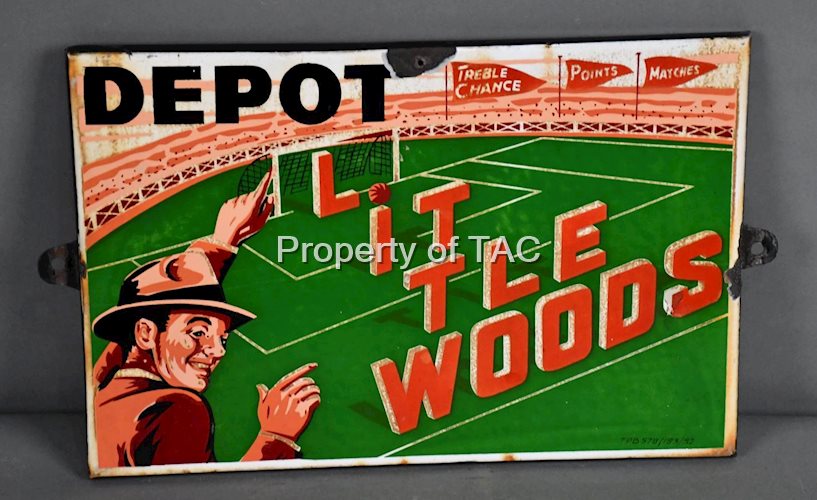 Depot Little Woods Porcelain Sign