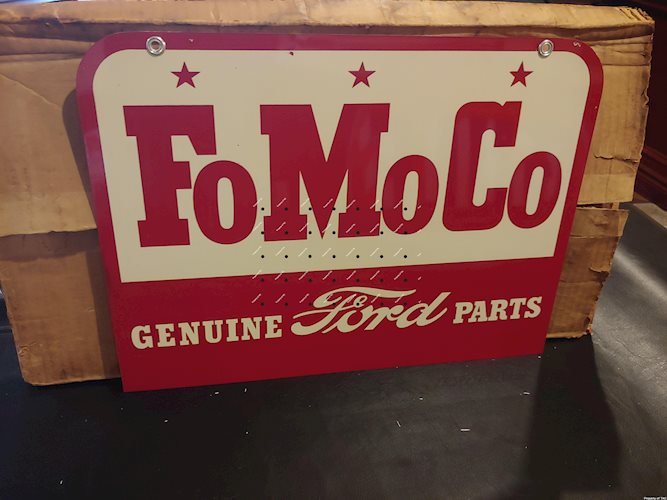 FoMoCo Genuine Ford Parts metal sign