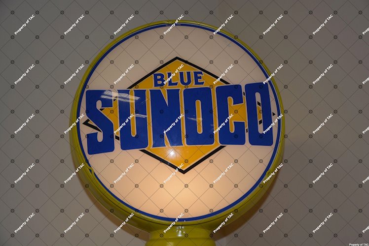 Blue Sunoco 15 globe lens"
