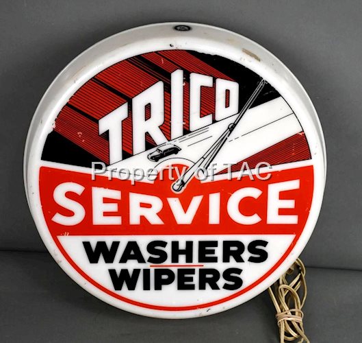 Trico Washers Wipers Service w/Logo Plastic Lighted Sign