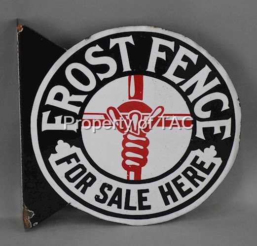 Frost Fence For Sale Here Porcelain Flange Sign