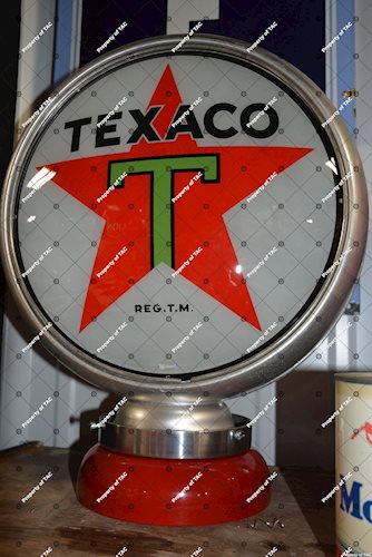 Texaco (black-T) star logo 13.5 single globe lens"