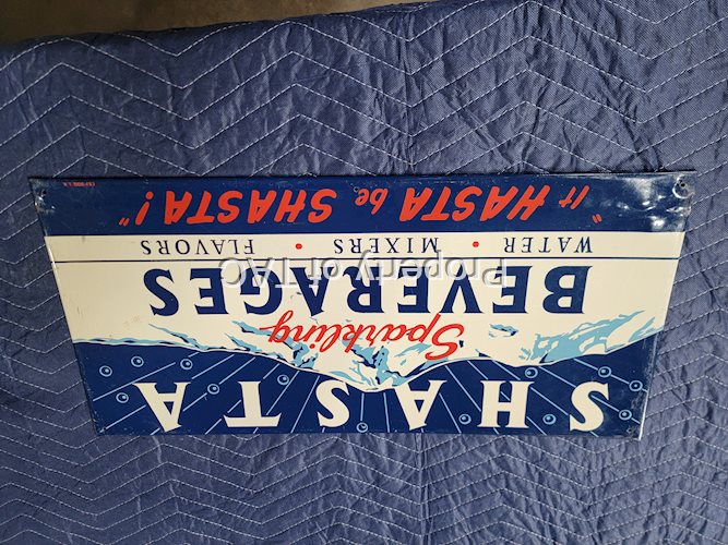 Shasta Sparking Beverages Metal Sign