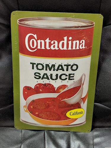 Contadina Tomato Sauce SST Single Sided Tin Sign