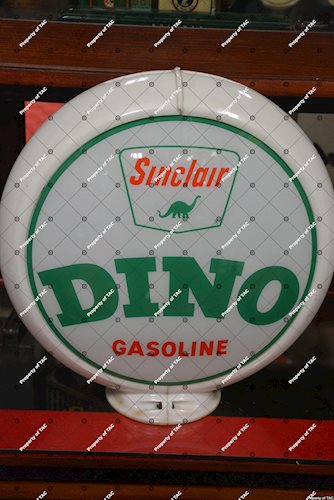 Sinclair Dino Gasoline 13.5 single globe lens"