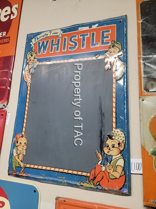 Whistle Menu Board Sign