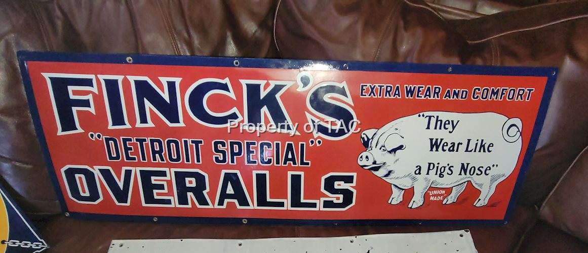 Fincks "Detroit Special" Overalls  "They Wear Like a Pig