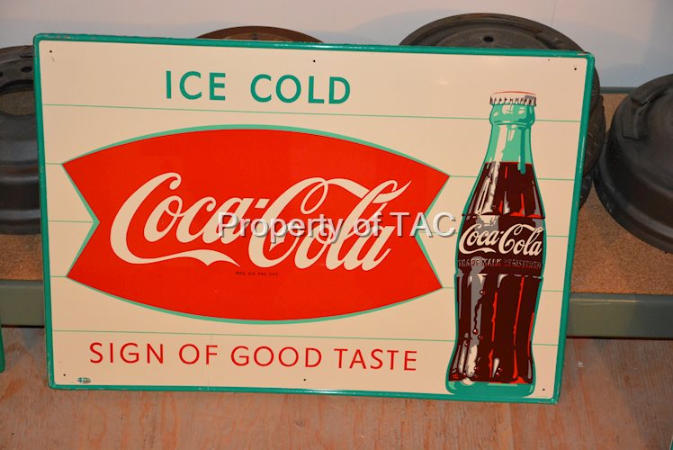 Coca-Cola w/bottle & fishtail logo