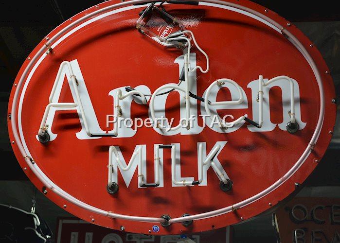 Arden Milk Porcelain Neon Sign