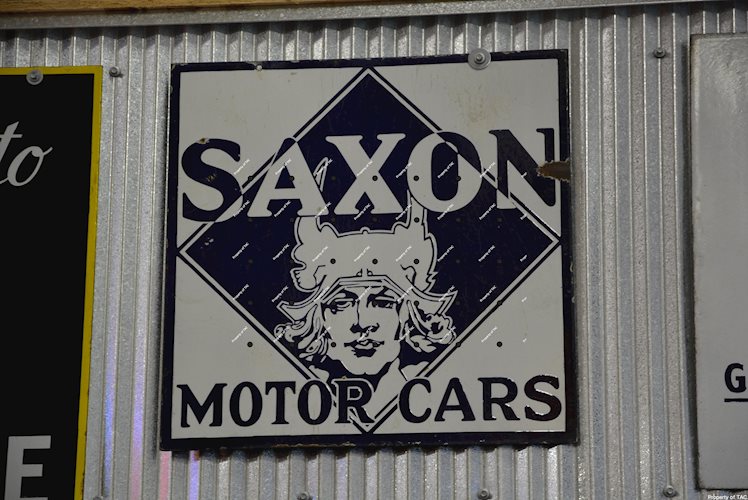 Saxon Motor Cars w/logo sign