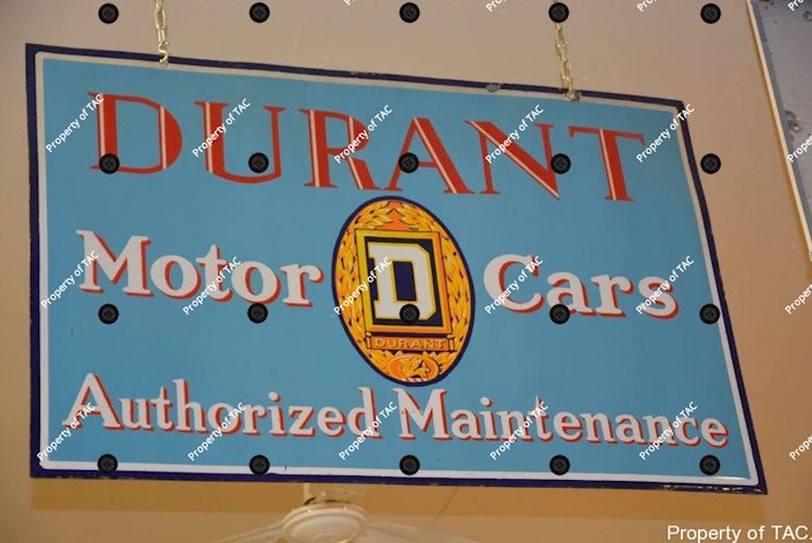 Durant Motor Cars Authorized Maintenance sign