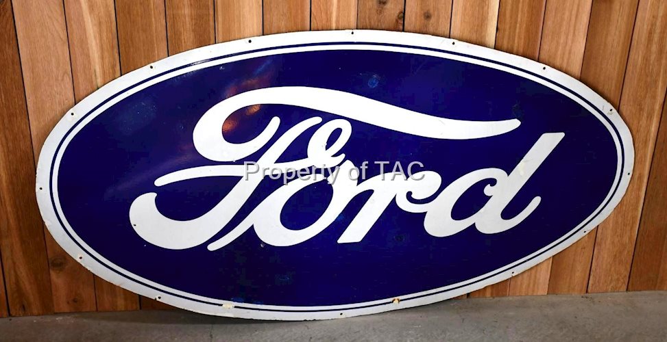 Large Ford Oval Porcelain Sign