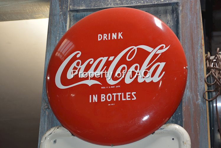 Drink Coca-Cola Button Metal Sign